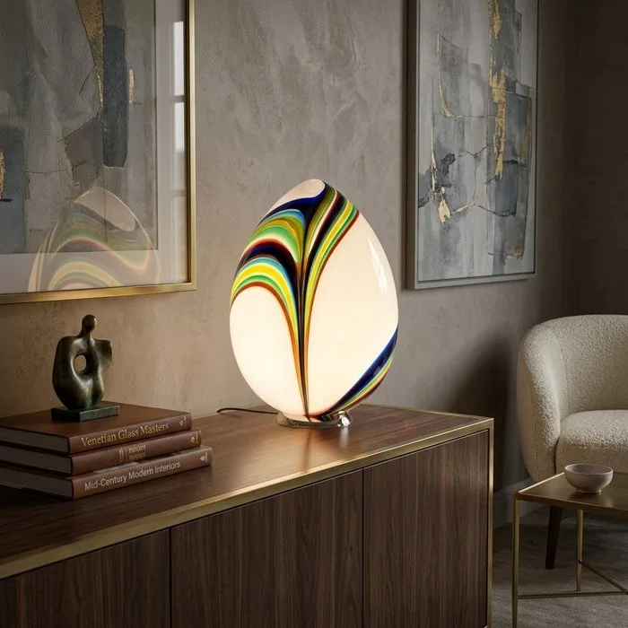 Murano - Table lamp - Murano glass - Table lamp, height 41 cm