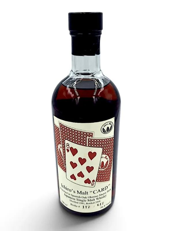 Hanyu – 17 Year Old 1991/2008 Cards Eight of Hearts (70cl, 56.8%)