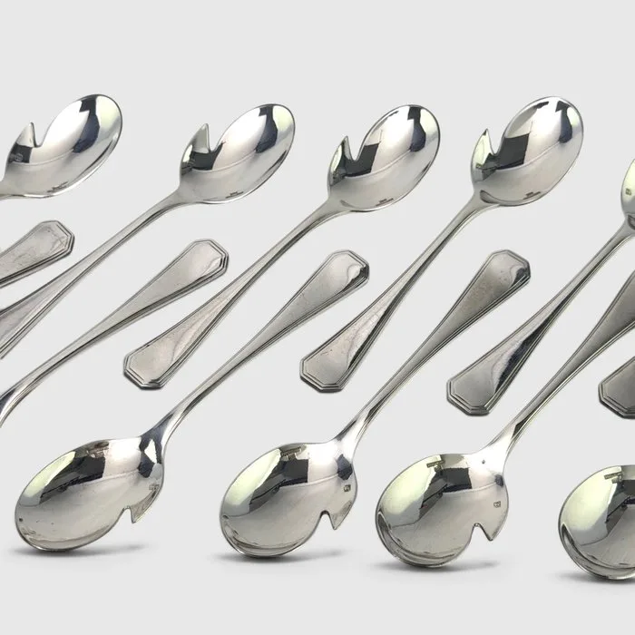 Christofle - Spoon (12) - America - Silverplated - Hors d’Oeuvre