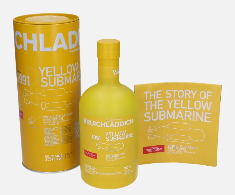 Bruichladdich – WMD-III - The Yellow Submarine 1991 25 Year Old (70cl, 46%)
