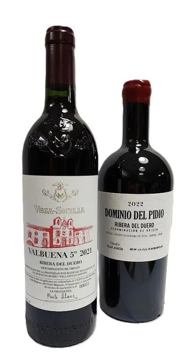 2021 Vega Sicilia, Valbuena 5º Año & 2022 Dominio del Pidio - Ribera del Duero - 2 Bottles (0.75L)