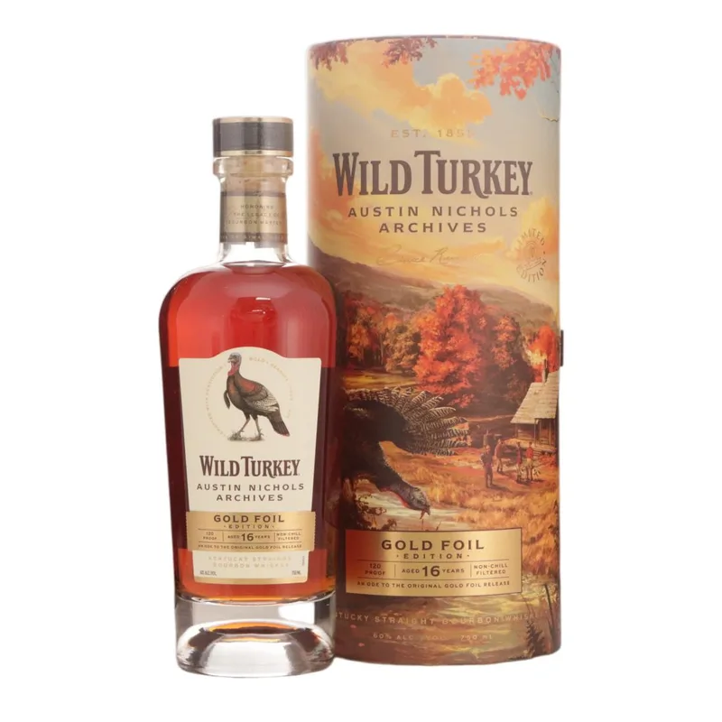 Wild Turkey – Austin Nichols Archives Gold Foil Edition 16 Year Old Straight Bourbon (75cl, 60.00%)
