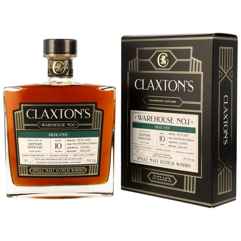 Ardmore – 2015 10 Year Old Fresh PX Sherry Cask Claxton's