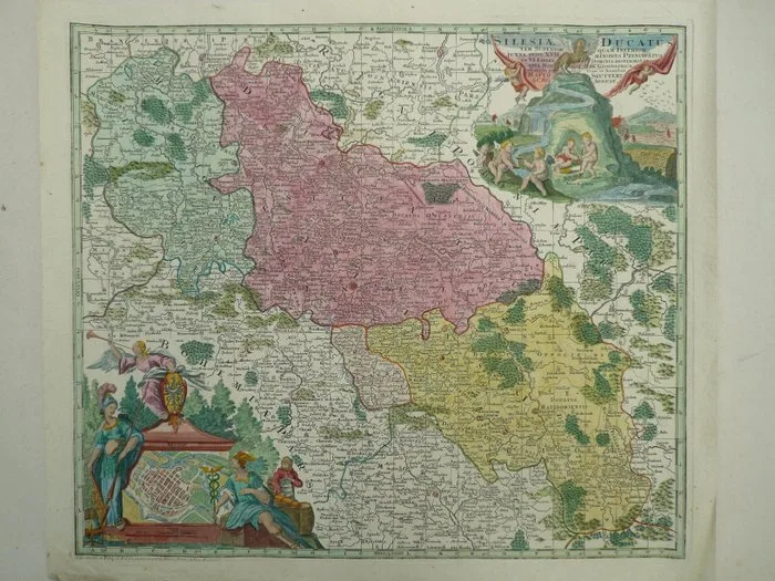 Poland - Silesia / Wrocław; M. Seutter - Silesia Ducatus - 1721-1750