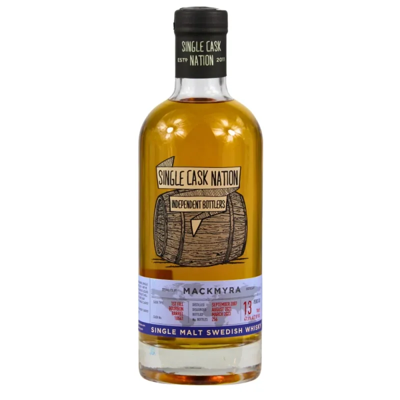Mackmyra – 13 Year Old Single Cask Nation 1st Fill Bourbon Barrel