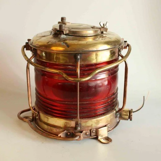 Wall lamp - Brass, Glass - Industrial Cage lamp