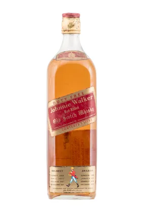 Johnnie Walker Red Label Early 1990s Duty Free Edition (1L)