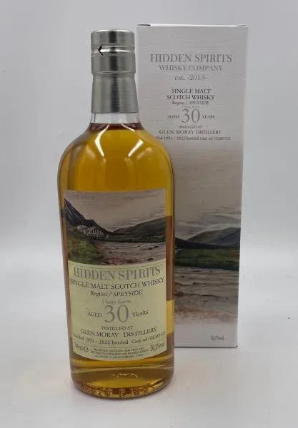 Hidden Spirits Glen Moray 30 Year Old 1991
