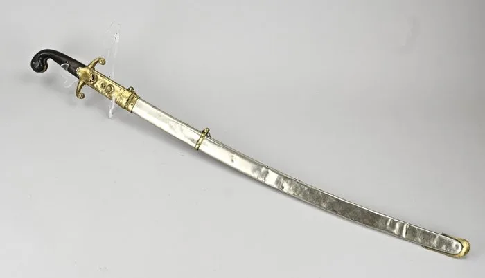 Sword - Ottomaanse 19e eeuws officieer zwaard Antique - Türkiye - 1850-1920