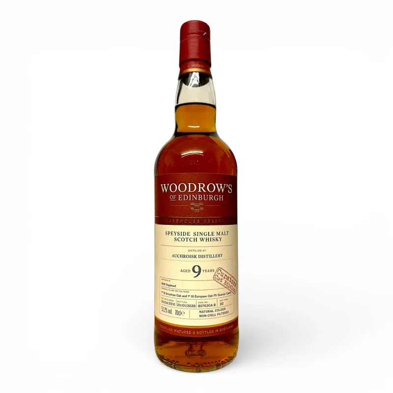 Auchroisk – 9 Year Old 2016 Woodrow's of Edinburgh American Oak 1st Fill European PX Single Cask (2026)