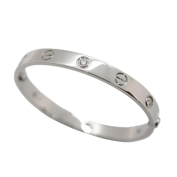 Cartier - Bracelet - Love - 18 kt. White gold - 6 Diamonds