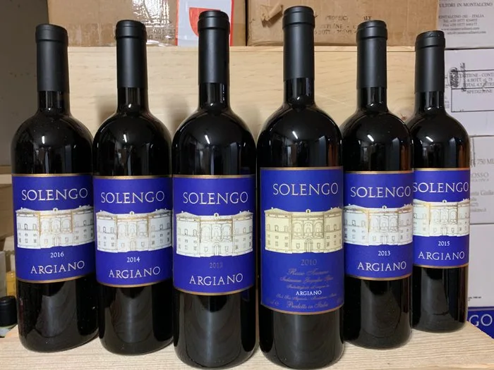 2010, 2012, 2013, 2014, 2015, 2016 Argiano Solengo - Tuscany - 6 Bottles (0.75L)
