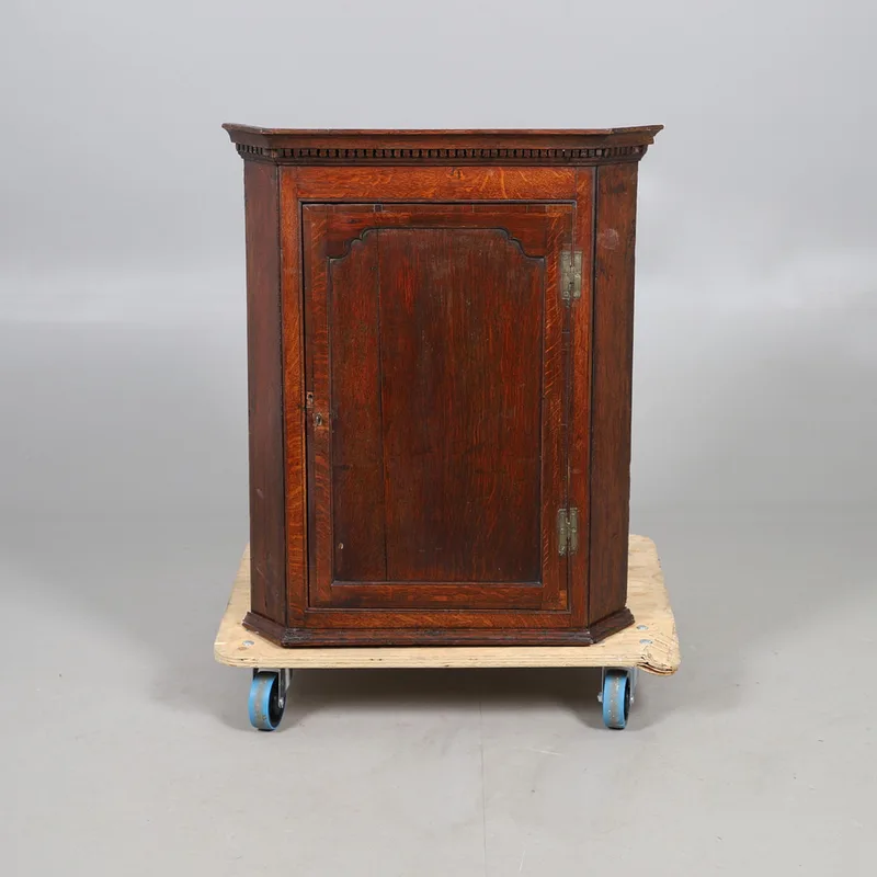 An Oak Corner Cupboard