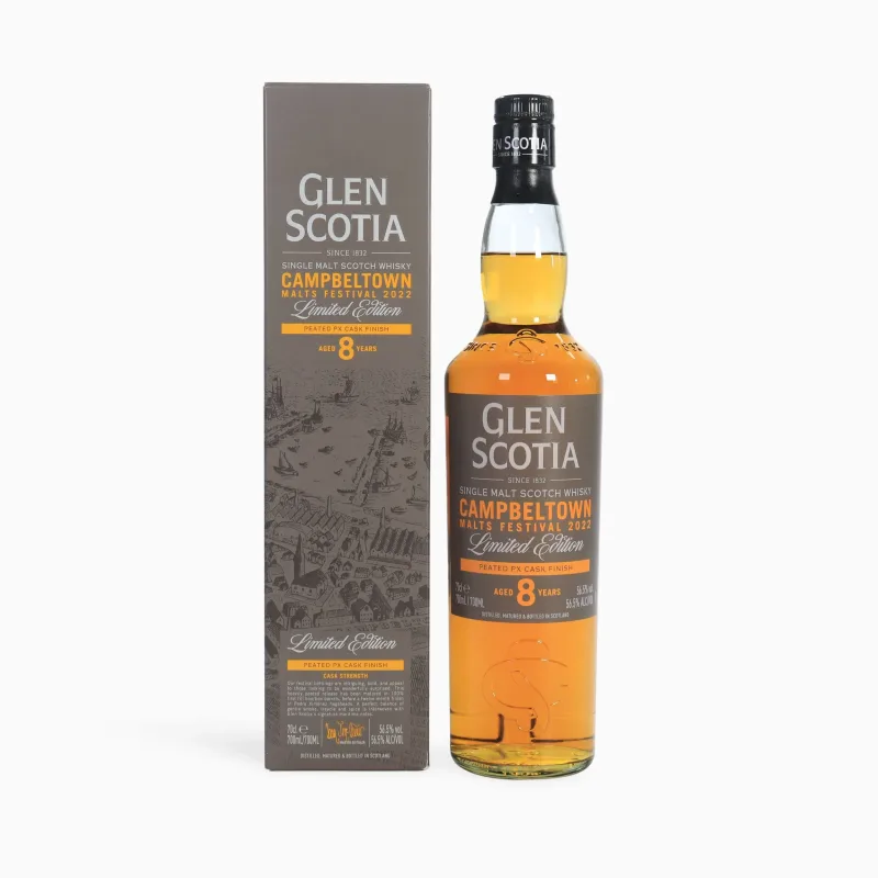 Glen Scotia – 8 Year Old (Peated PX Cask Finish) Campbeltown Whisky Festival 2022