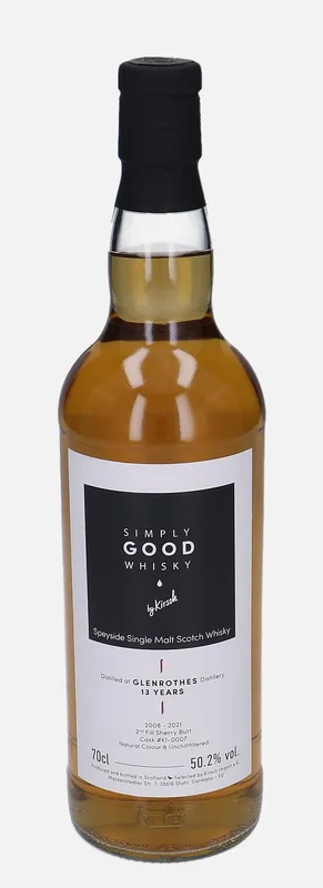 Glenrothes – 2008 13 Year Old Kirsch Import Simply Good Whisky by Kirsch (70cl, 50.2%)