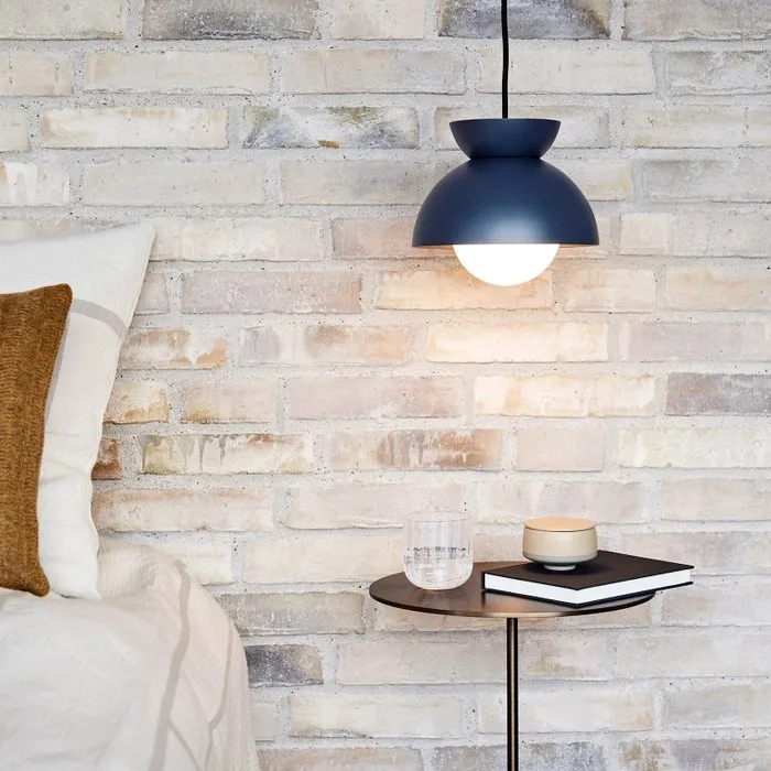 Frandsen - Toni Rie - Ceiling lamp - Butterfly Pendant Ø21 Steel Blue - Metal