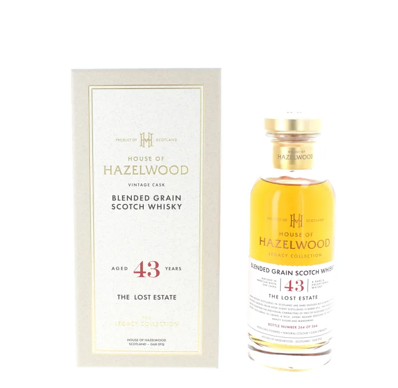 House of Hazelwood 43 Year Old The Lost Estate Blended Grain Scotch Whisky (70cl, 41.6%)
