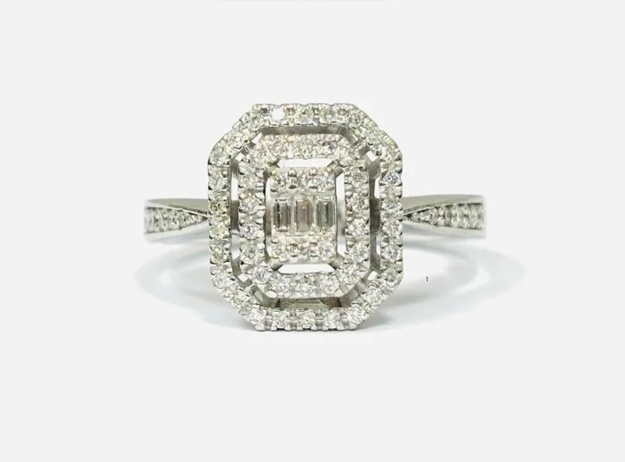 Other brand - Ring - 18 kt. White gold - 1.00ct. tw. Diamond (Natural) - Diamond - Astralia - Made in Italy