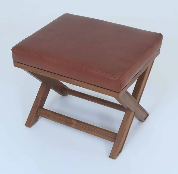STUDIO ALBANO - Nightstand (2) - Teak, Leather