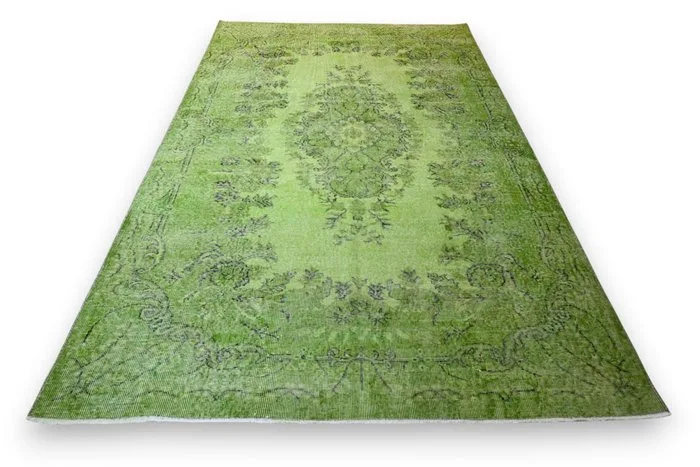 Green vintage - Rug - 295 cm - 180 cm - with certificate
