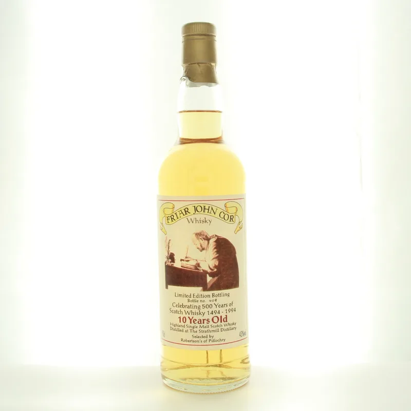Strathmill 10 Year Old Friar John Cor 500 Years Of Scotch Whisky