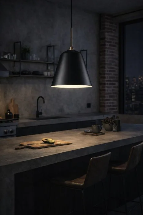 Norr11 - Norr11 - Pendant ceiling lamp - Line Two - Black - Aluminium