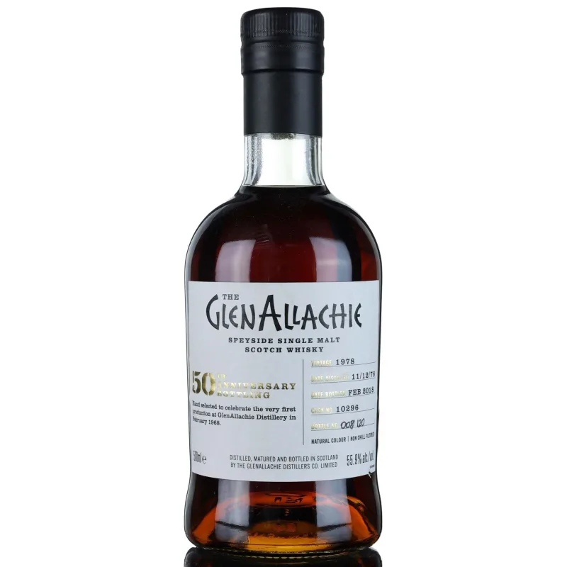 GlenAllachie – 1978 39 Year Old Single Cask #10296 50th Anniversary Billy Walker (2018) (50cl, 55.9%)