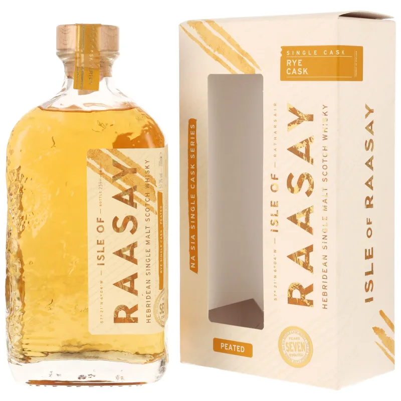 Isle of Raasay – 2018/2026 7 Year Old Single Malt Peated Rye Whisky Single Cask #18/839