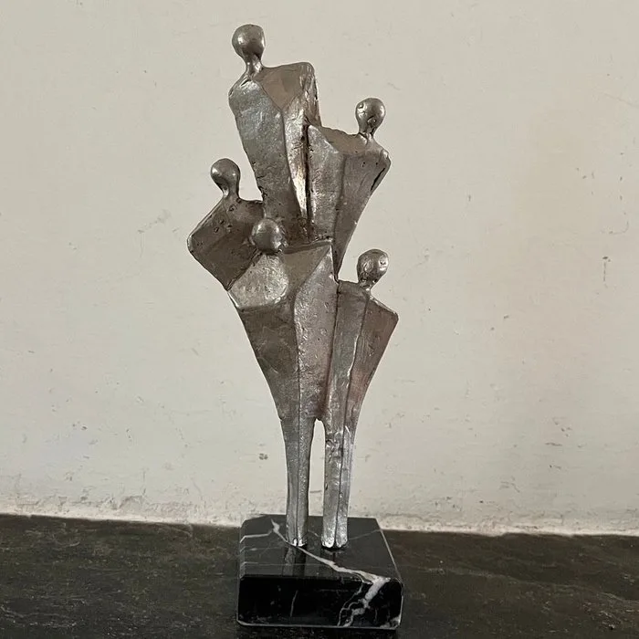 Corry Ammerlaan - van Niekerk - Statue, Samen - 20 cm - Metal