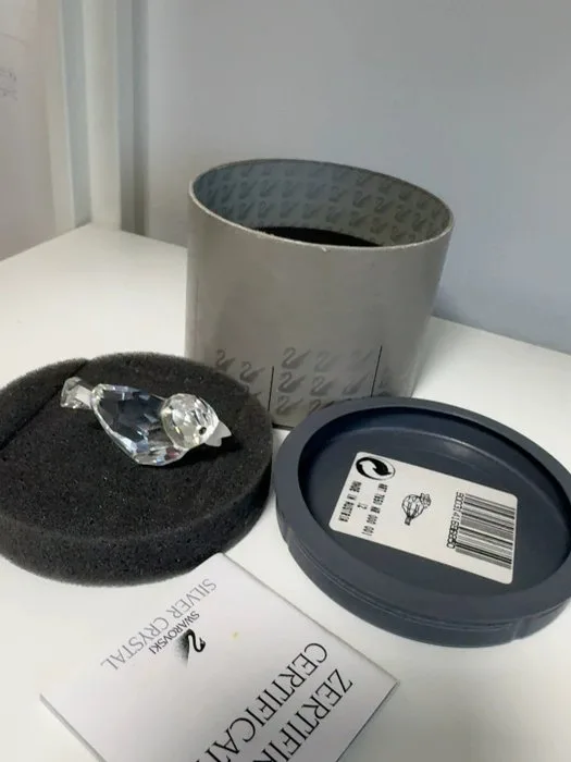 Swarovski - Statuette, Sparrow - 169685 - Box + Certificate - 4 cm - Crystal, Glass