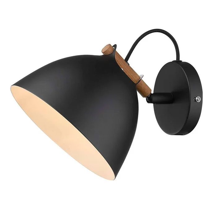 Emanuele Patton & Michael Waltersdorff - Wall lamp - Århus Wall Lamp - Black - Mahogany