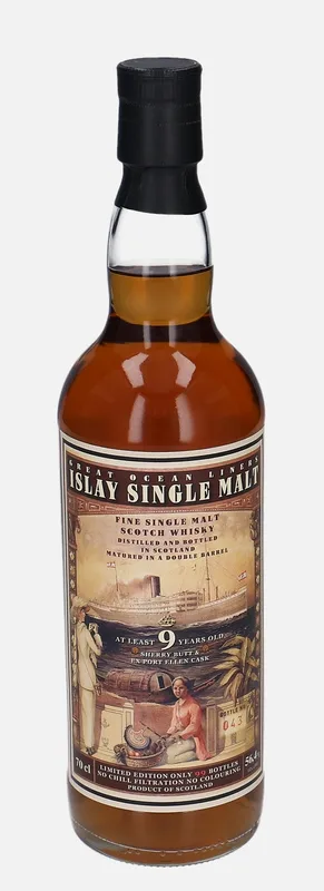 Islay Single Malt – 9 Year Old Jack Wiebers Whisky World Great Ocean Liners (70cl, 56.4%)