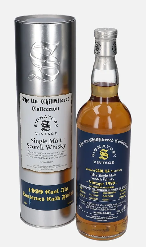 Caol Ila – 1999 11 Year Old Signatory Vintage Scotch Whisky Co. The Un-Chillfiltered Collection