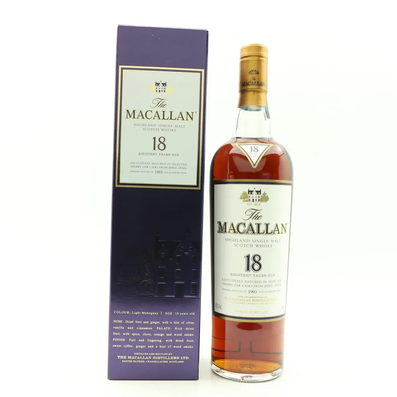 Macallan – 18 Year Old 1993 (70cl, 43%)