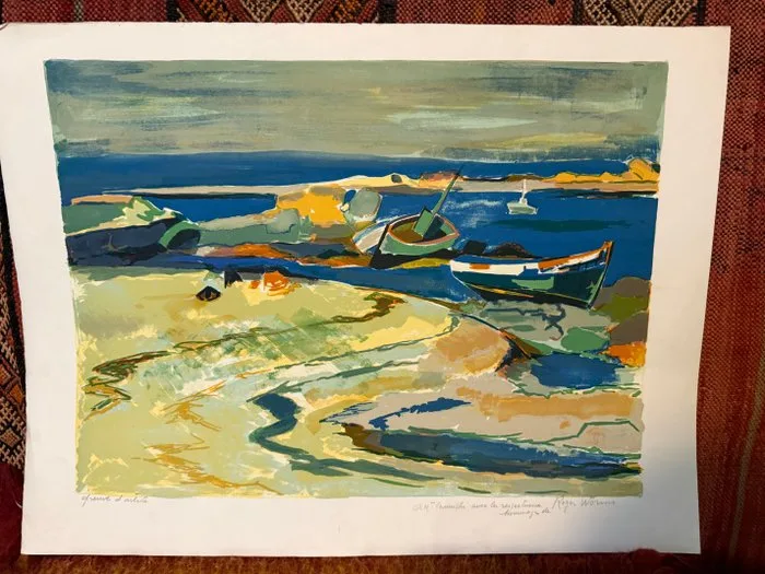 Roger Worms - ROGER WORMS (1907-1980) – Lithographie originale signée – Épreuve d’artiste – Dédicacée - 1960s