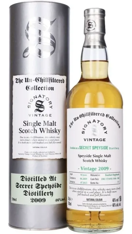 Secret Speyside 14 Year Old 2009 Unchillfiltered (70cl)