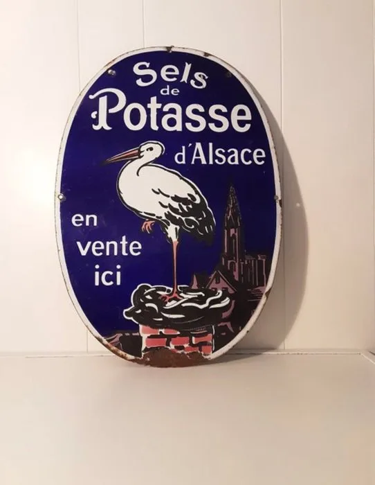 Potasse d'Alsace - Ed Jean – Potasse d'Alsace – Enamelled advertising sign - Ed Jean - Enamel sign - Steel