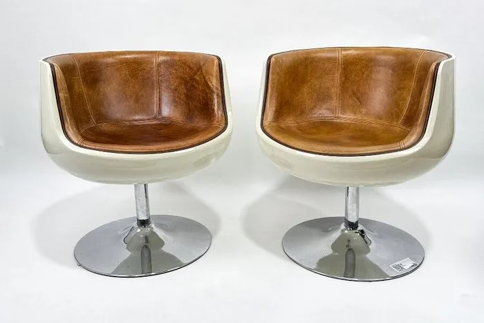 Kare Design - Chair (2) - Leather, Plastic, Steel - Kare Studio 54 Vintage