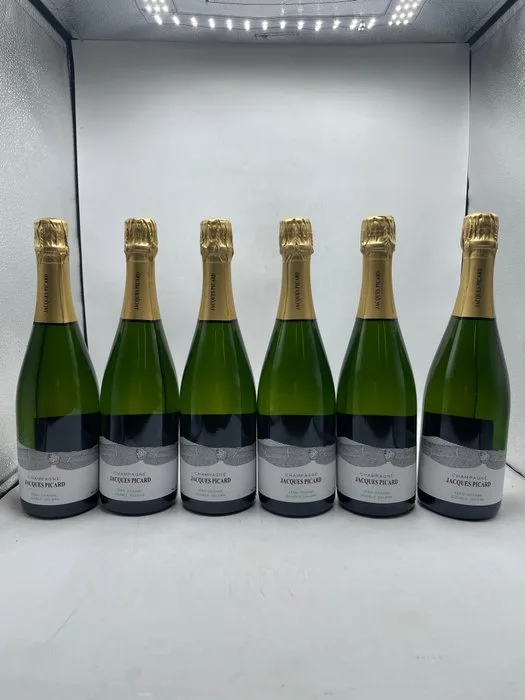 Jacques Picard Champagne Brut Nature Double Solera Zero Dosage - Champagne AOC - 6 Bottles (0.75L)