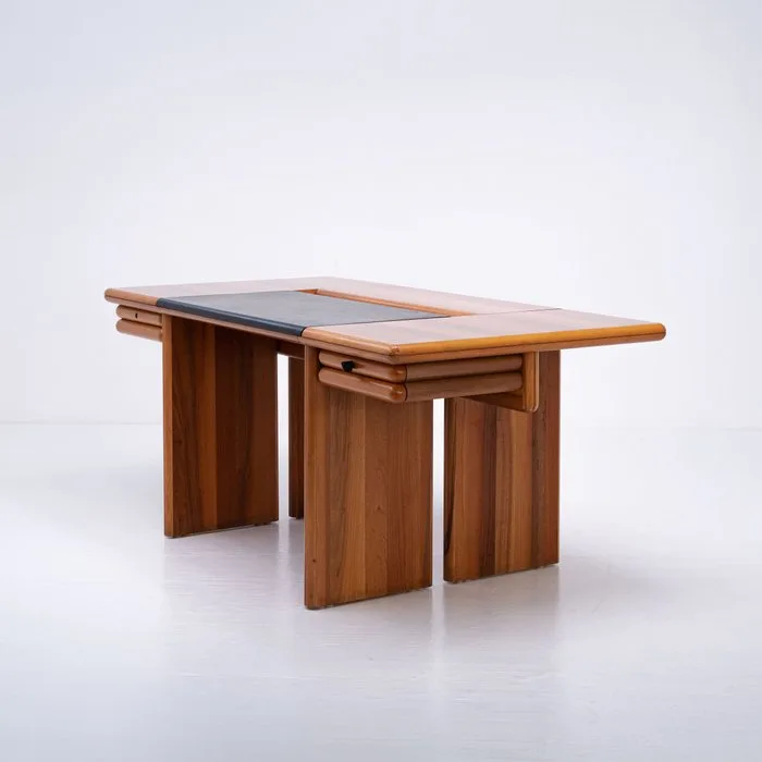 Olivetti - Hans Von Klier - Writing desk - Walnut, Leather