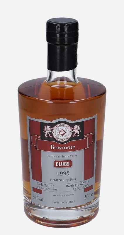 Bowmore – 1995 Malts of Scotland Clubs