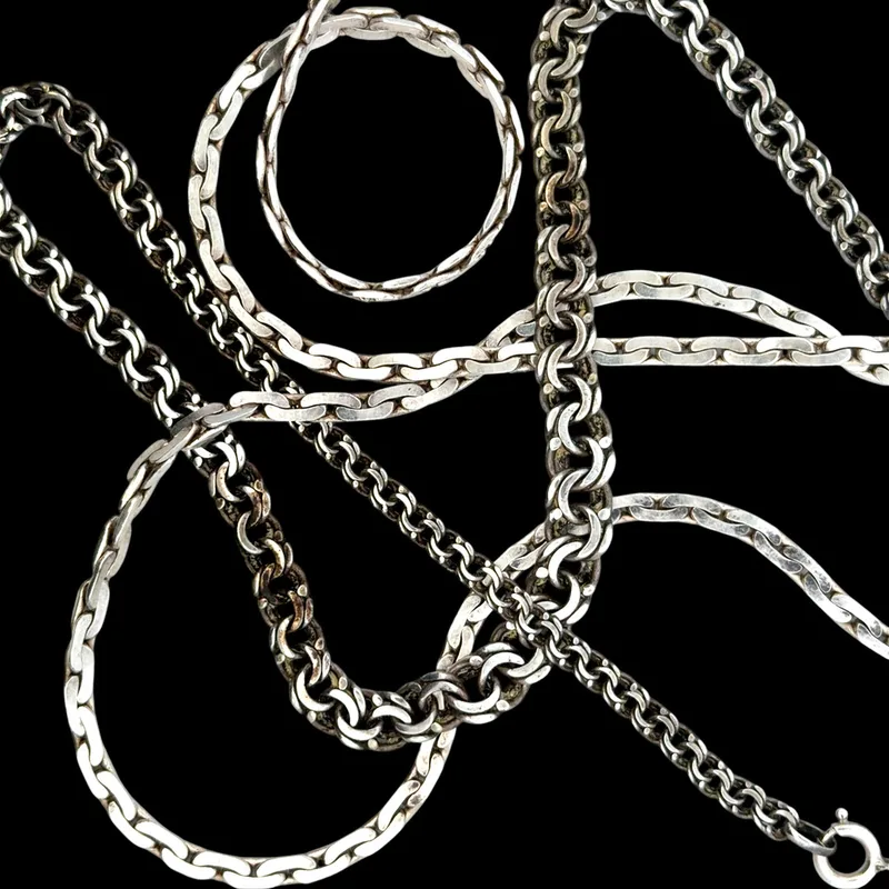 Two Silver Necklaces