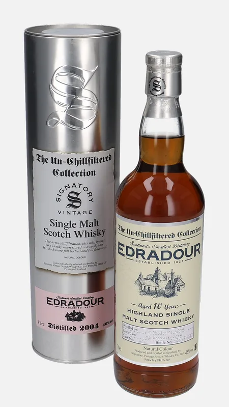 Edradour – 2004 10 Year Old Signatory Vintage Scotch Whisky Co. The Un-Chillfiltered Collection