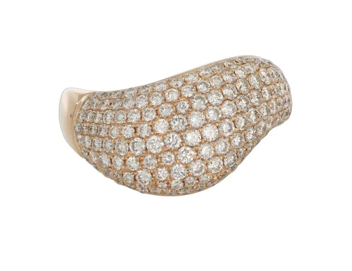 Ring - 18 kt. Rose gold - 2.15ct. tw. Diamond (Natural)