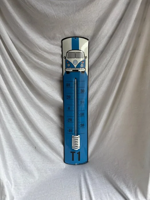Volkswagen T1 Bus Emaille Thermometer – Limited Edition – Automobilia - Thermometer - Enamel