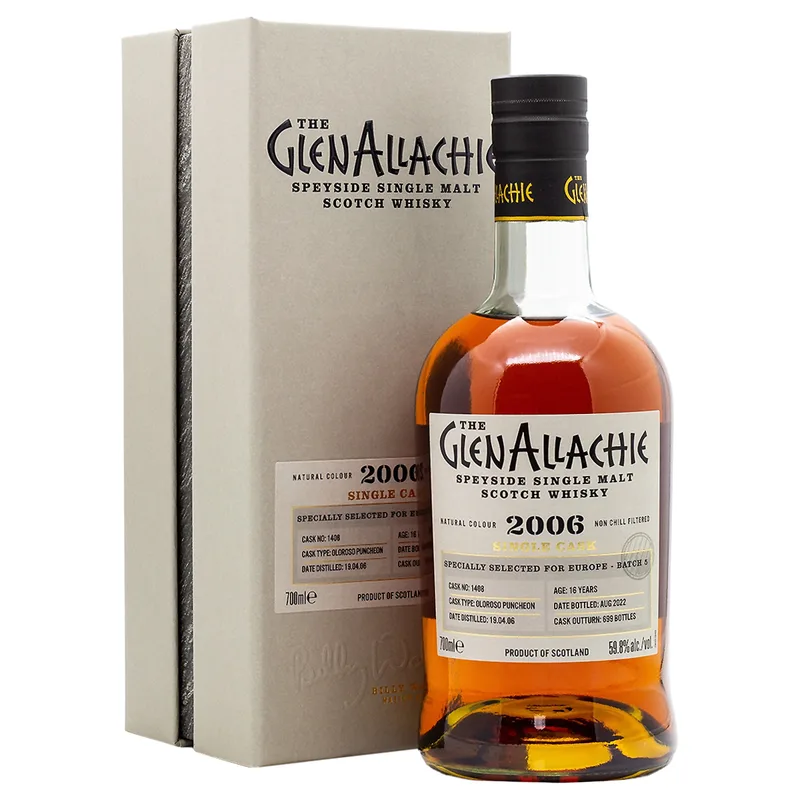 Glenallachie – 16 Year Old 2006/2022 Cask 1408 Europe Exclusive Batch 5 (70cl, 59.8%)