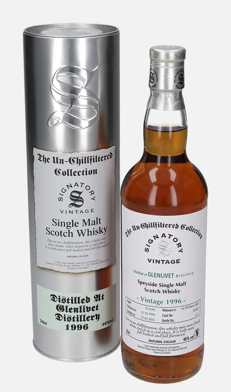 Glenlivet – 1996 18 Year Old Signatory Vintage Scotch Whisky Co. The Un-Chillfiltered Collection