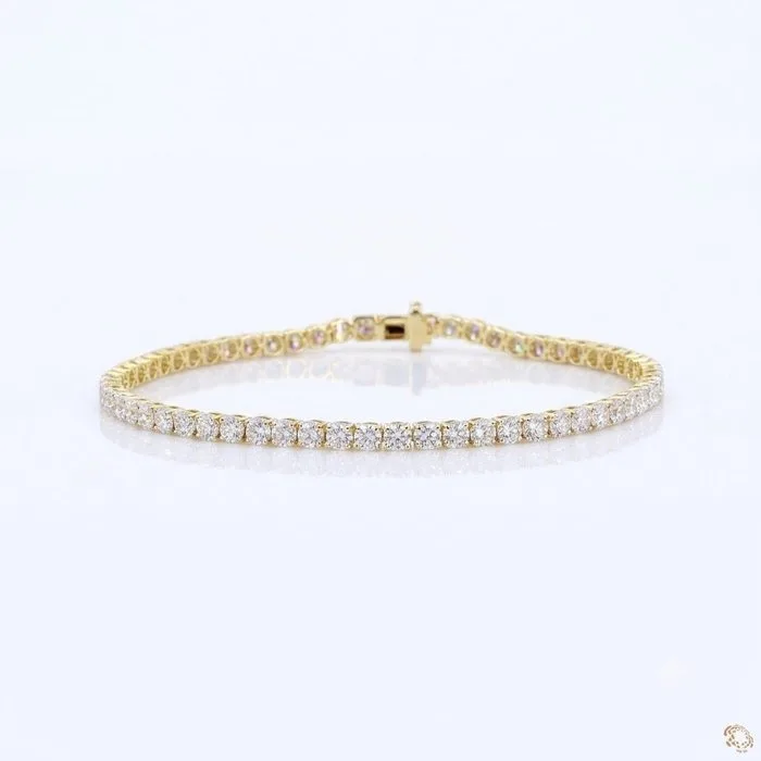 Bracelet - 14 kt. Yellow gold - 5.02ct. tw. Diamond (Lab-grown) - Golden Aura 5CT