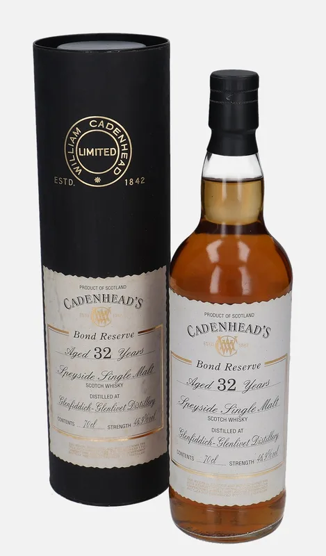 Glenfiddich – 32 Year Old Wm. Cadenhead Bond Reserve (70cl, 46.9%)
