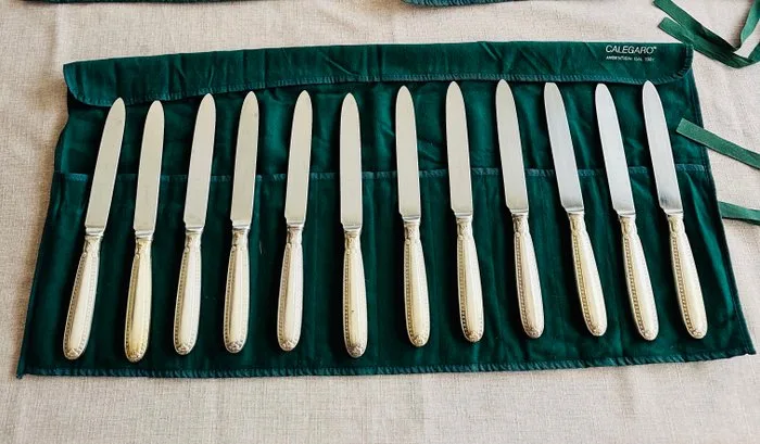 Calegaro - Cutlery set for 12 (12) -.800 silver